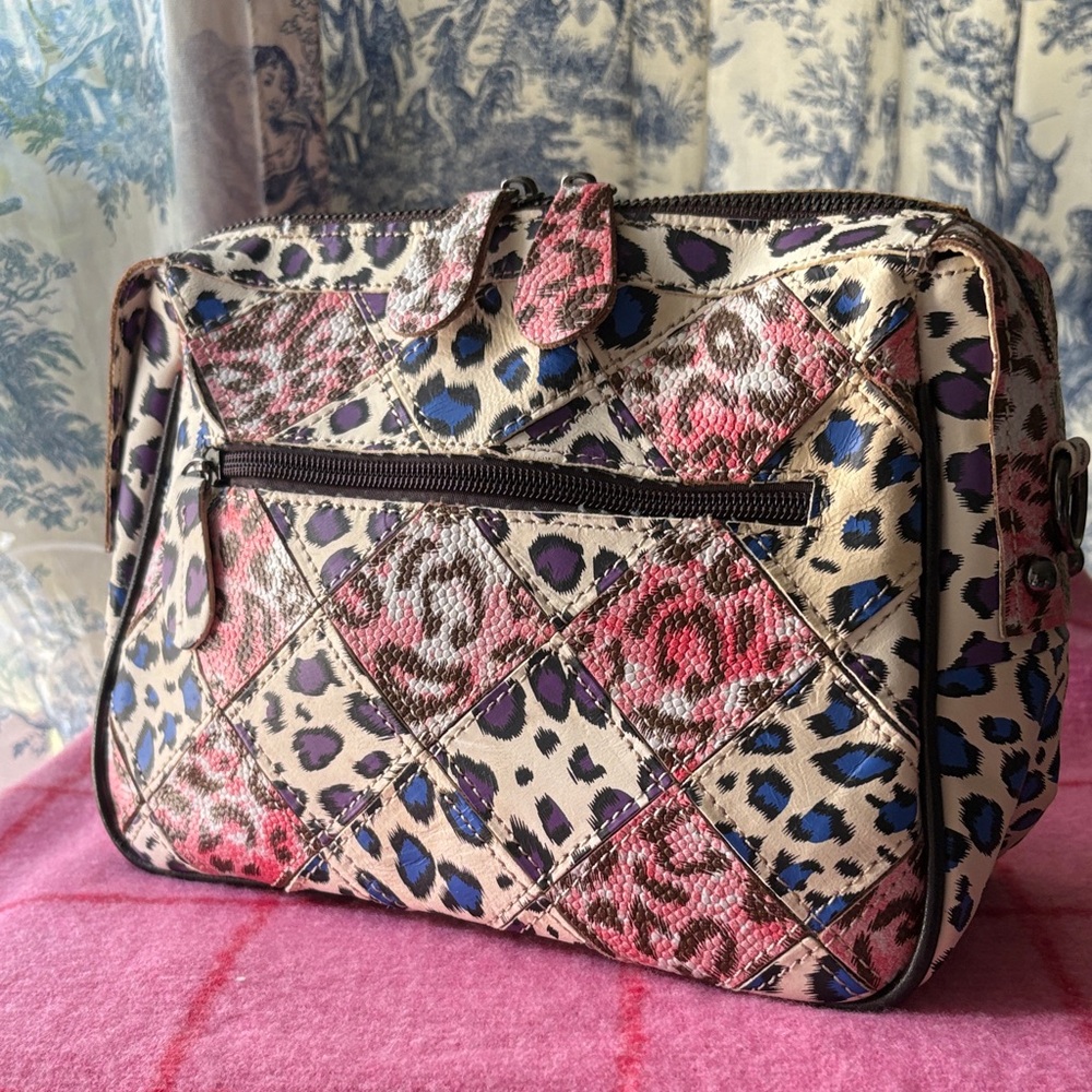 Leopard Genuine leather Patchwork Women's Bag